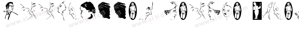 Woodcutter People Faces字体转换